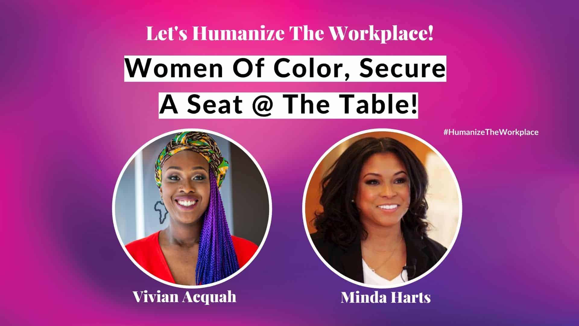 Women Secure A Seat At The Table - Minda Harts - Vivian Acquah
