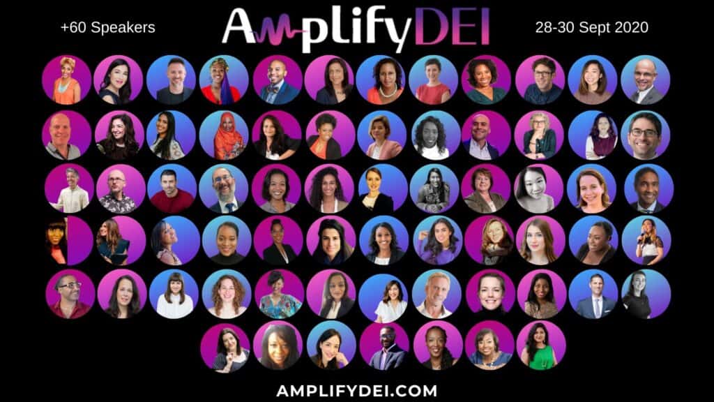 Amplify DEI 60+ Speakers diversiteit inclusiviteit racisme discriminatie